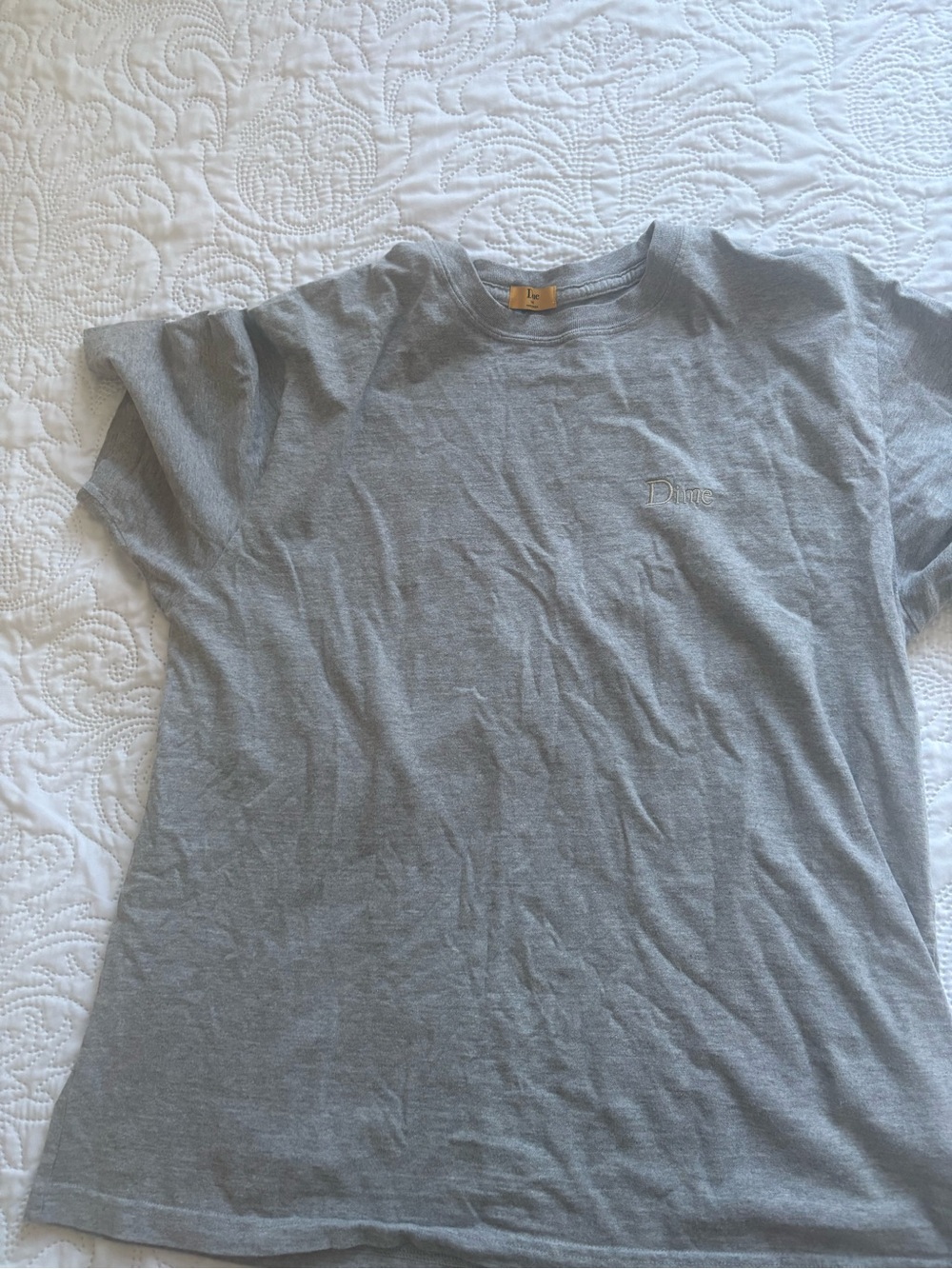 Dime Men's Grey Crewneck T-Shirt